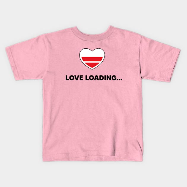 Love Loading Kids T-Shirt by Thalyart